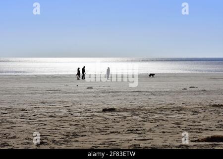 Cefin Sidan Sands, Pembrey Country Park, Pembrey, Burry Port, Carmarthenshire, Wales Stockfoto