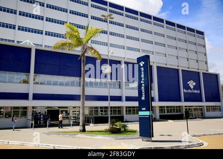 salvador, bahia, brasilien - 25. januar 2021: Sitz der Federal Revenue von Brasilien, in der Stadt Salvador. Stockfoto