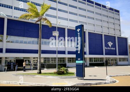 salvador, bahia, brasilien - 25. januar 2021: Sitz der Federal Revenue von Brasilien, in der Stadt Salvador. Stockfoto