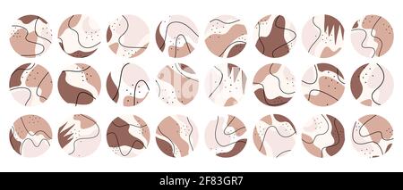 Großes Set mit verschiedenen Highlight-Covern. Stockfoto