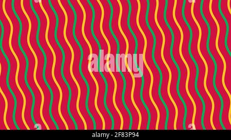 Abstrakter Hintergrund mit roter Welle, Hintergrund mit roter Welle, Hintergrund mit Wellenmuster, farbenfrohe Illustration im abstrakten Marmorstil mit Farbverlauf. Stockfoto