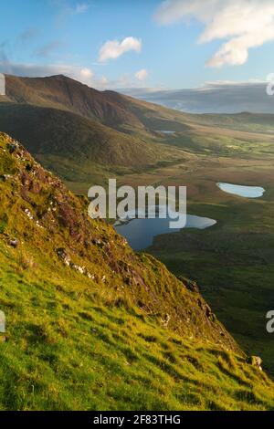 Conor Pass auf der Halbinsel Dingle am Wilden Atlantik Weg in Kerry in Irland Stockfoto