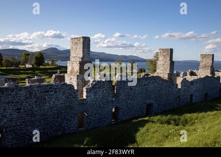 Ruinen im Crown Point State Park in New York Stockfoto