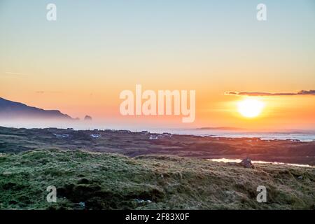 Die Küste von Rossbeg in der Grafschaft Donegal im Winter - Irland. Stockfoto