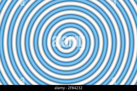 Abstrakt blau und weiß Süßigkeiten Spirale Hintergrund. Musterdesign für Banner, Cover, Flyer, Postkarte, Poster, Andere. Vektor-Illustration mit rundem Lollipop Stock Vektor