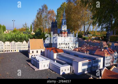 Polen, Pobiedziska, Miniatur-Freilichtmuseum, woiwodschaft Großpolen. Stockfoto