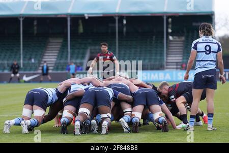 London, Großbritannien. März 2021. Saracens sind am 3/13/2021 in London, Großbritannien, niedergegangen. (Foto von Richard Washbrooke/News Images/Sipa USA) Quelle: SIPA USA/Alamy Live News Stockfoto