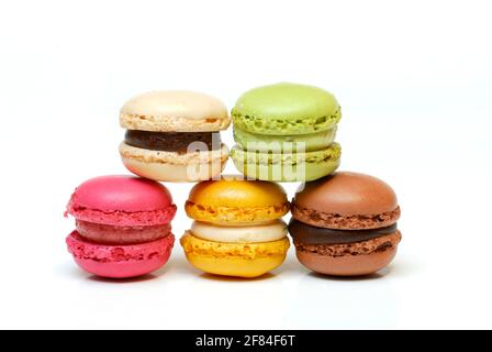 Konditorei Luxemburgerli, Macaron, Spezialität der Confiserie Spruengli Stockfoto