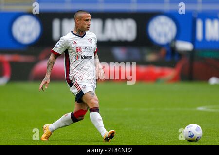 Radja Nainggolan (Cagliari Calcio) während des Spiels Inter - FC Internazionale gegen Cagliari Calcio, Italienische Fußballserie A in Mailand, Italien, April 11 2021 Stockfoto