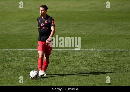 VALENCIA, SPANIEN - 11. APRIL: Ander Guevara von Real Sociedad während des spanischen La Liga-Spiels zwischen Valencia CF und Real Sociedad im Estadio Mestalla Stockfoto