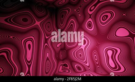 Abstraktes, farbenfrohes Muster. 3D-Illustration. Stockfoto