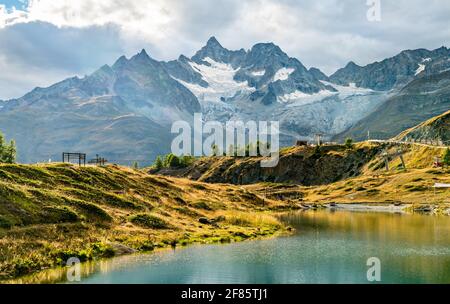 Leisee bei Zermatt in der Schweiz Stockfoto