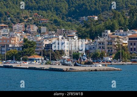 Igoumenitsa alter Hafen im Ionischen Meer Griechenland Stockfoto