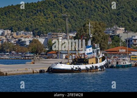 Igoumenitsa alter Hafen im Ionischen Meer Griechenland Stockfoto