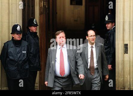 KENNETH CLARKE MP NACH DER ABSTIMMUNG ZUR WAHL TORY FÜHRER Stockfoto