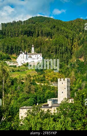 Schloss Furstenburg und Kloster Marienberg in Südtirol, Italien Stockfoto