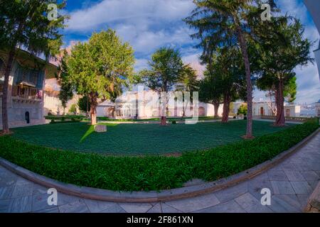 Der Topkapı Palast ‘Cannon Gate Palace' ist ein großes Museum im Osten des Istanbuler Stadtteils Fatih in der Türkei. Im 15. Und 16. Jahrhundert Stockfoto