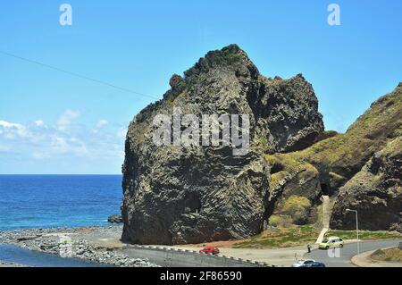 Ribeira da Janela in der Gemeinde Porto Moniz, Madeira, Portugal Stockfoto