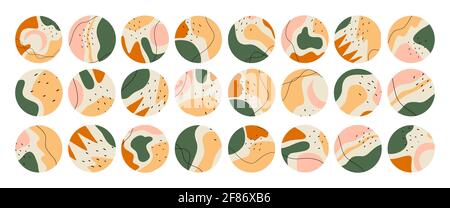 Großes Set mit verschiedenen Highlight-Covern. Stockfoto