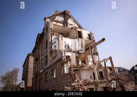 Abriss des ehemaligen Gebäudebereichs der Zürcher Versicherungsgesellschaft an der Riehler Straße, Köln, Deutschland. Abriss des bisherigen Buerogebaeudeareal Stockfoto