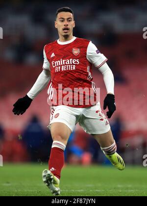 Aktenfoto vom 18-03-2021 von Arsenals Gabriel Martinelli. Ausgabedatum: Montag, 12. April 2021. Stockfoto