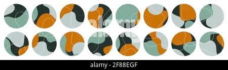 Großes Set mit verschiedenen Highlight-Covern. Stockfoto