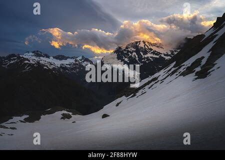 Sefton Bivvy, Aoraki Mt. Cook National Park, Neuseeland Stockfoto