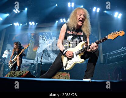 Steve Harris von Iron Maiden Stockfoto