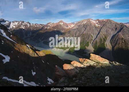 Sefton Bivvy, Aoraki Mt. Cook National Park, Neuseeland Stockfoto