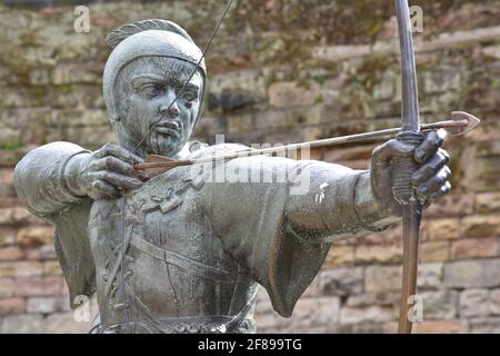 Robin Hood in Nottingham Stockfoto