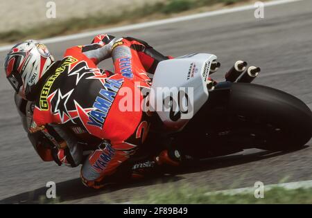 Sete GiberNaus (SP), Yamaha 500, GP der Tschechischen Republik, Brünn Stockfoto