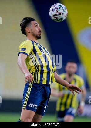 ISTANBUL, TÜRKEI - 12. APRIL: Irfan Kahveci von Fenerbahce SK während des Super Lig Spiels zwischen Fenerbahce SK und Gaziantep FK im Sukruu Saracoglu Stadi Stockfoto