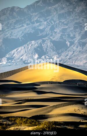 Sanddünen im Death Valley, USA Stockfoto