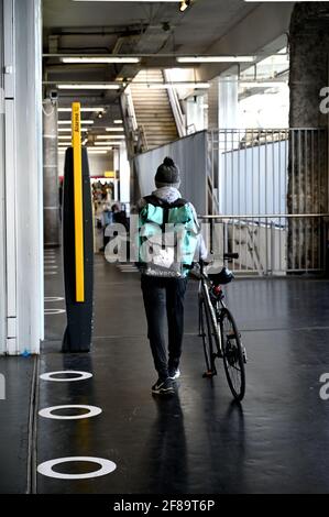 PARI, FRANKREICH - 19. Jun 2020: Fotografie aufgenommen am Gare du Nord Paris Frankreich Stockfoto