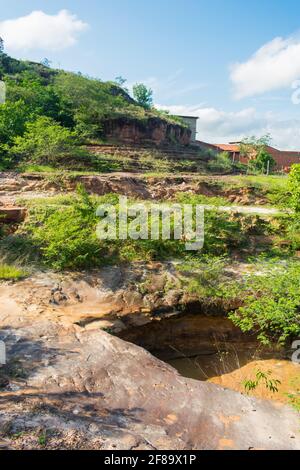 Sertao Landschaft in Oeiras, Piaui (Nordostbrasilien) Stockfoto