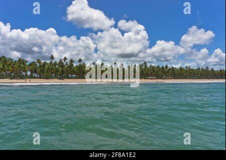 Morro de Sao Paulo, Boipeba Tropical Beach view, Bahia, Brasilien, Südamerika Stockfoto