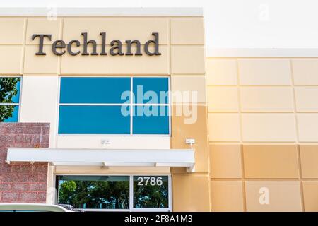 Sep 17, 2020 Fremont CA USA - Techland Hauptsitz in Silicon Valley; Techland Associates, Inc. Bietet Großhandel mit Computern Stockfoto