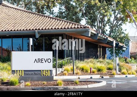 Sep 24, 2020 Milpitas / CA / USA - Arevo Hauptsitz im Silicon Valley; Arevo, Inc. Entwickelt 3D-Drucktechnologie Stockfoto