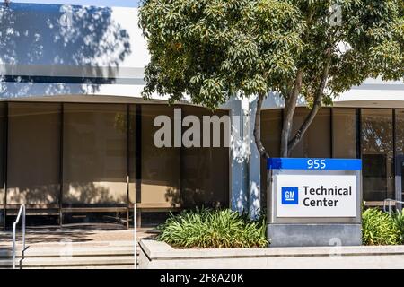 Sep 26, 2020 Sunnyvale / CA / USA - General Motors (GM) Advanced Technical Center im Silicon Valley; Stockfoto