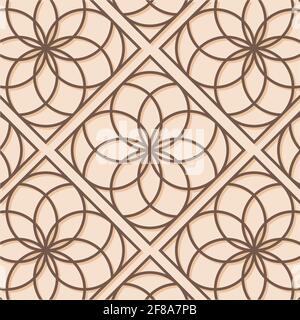 Arabesque. Hintergrund mit Blumenmuster. Hindu ethnische Tapete - Vektor Stock Vektor