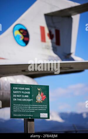 Internationaler Flughafen Abbotsford YXX Stockfoto