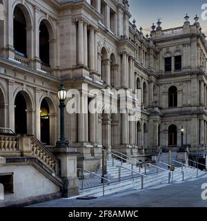 Die Fassade des Treasury Building, Brisbane Stockfoto