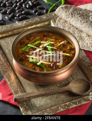 Rajma Masala. Rotes Nierenknierenknierenkr Indische Küche Stockfoto