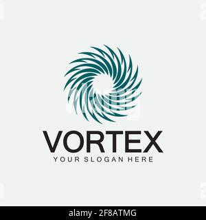 Vortex Logo Symbol Symbol Illustration Design Vektor.Tornado, Vortex, Hurricane Logo Design Elemente Stock Vektor