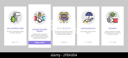 Business Ethics Moralaufstieg Icons Set Vector Stock Vektor
