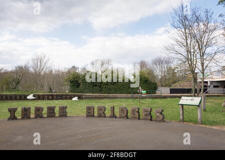 Three Bridges World Heritage Site, Windmill Lane, Hanwell, London, Großbritannien Stockfoto