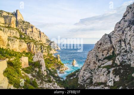 Dezember 2019. Calanques Nationalpark, Südfrankreich. Quelle: Vuk Valcic / Alamy Stockfoto