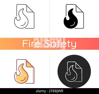 Symbol für die Feuerlöschdecke Stock Vektor