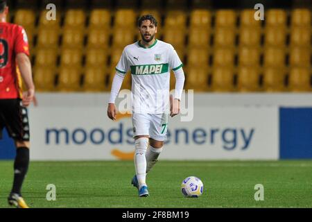 Manuel Locatelli Spieler von Sassuolo, während des Spiels der italienischen Fußball-Liga Serie A zwischen Benevento gegen Sassuolo Endergebnis 0-1, Spiel pla Stockfoto