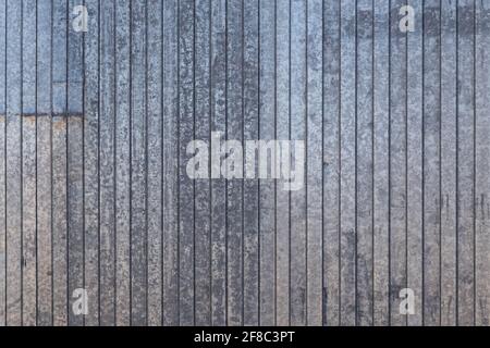 Gewelltes zync-beschichtetes Blech mit großer Oberfläche Stockfoto
